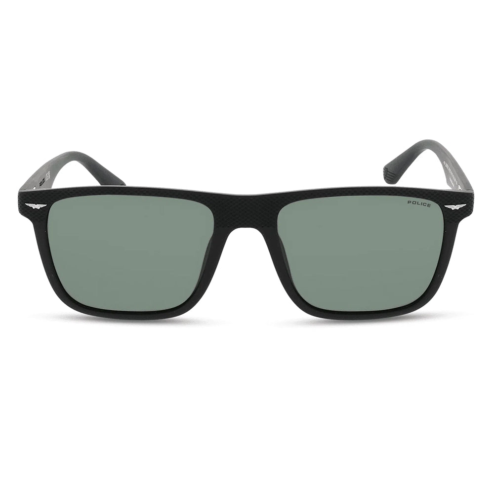 Police Gator 2 Polarised Matte Black Grey/Green SPLE02 U28P (57)