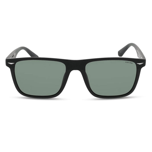 Police Gator 2 Polarised Matte Black Grey/Green SPLE02 U28P (57)