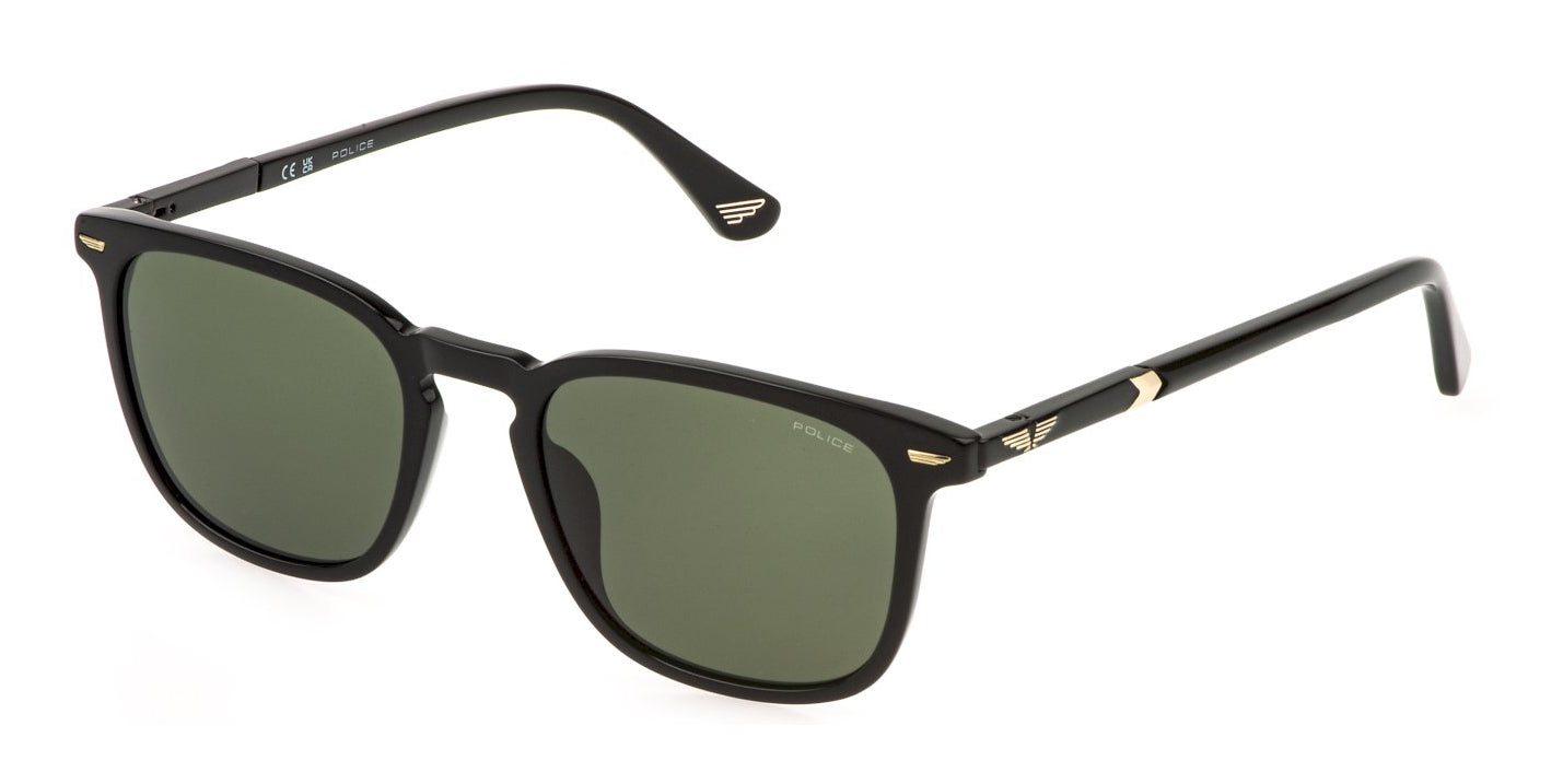 Police New Crossroads 5 Shiny Black Green (PLQ86 0700)