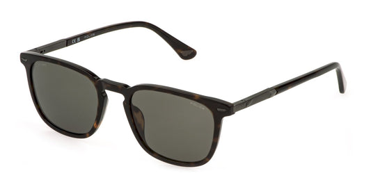 Police New Crossroads 5 Polarised Shiny Dark Tortoise Smoke (PLQ86 722P)