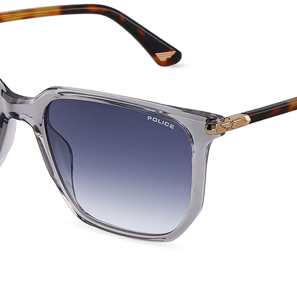 Police Roadie 9 Clear Grey Gradient Blue SPLU70 04G0 (55)