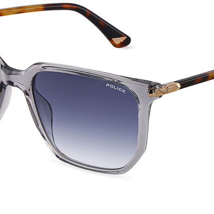 Police Roadie 9 Clear Grey Gradient Blue SPLU70 04G0 (55)
