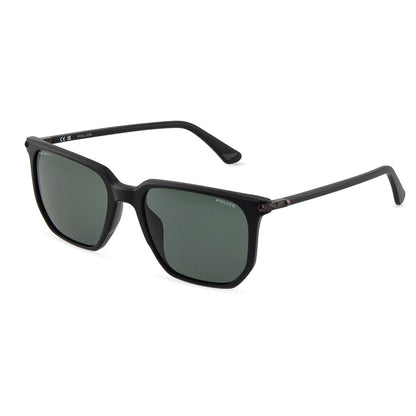 Police Roadie 9 Polarised Matte Black Green SPLU70 703P (55)