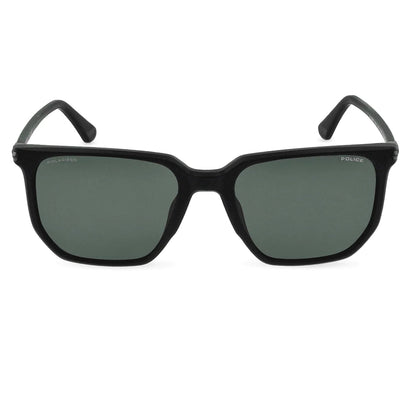 Police Roadie 9 Polarised Matte Black Green SPLU70 703P (55)