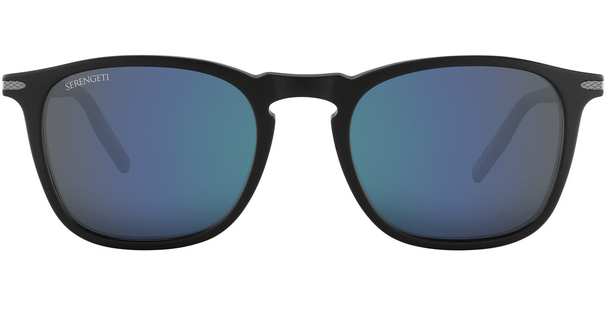 Serengeti Delio Polarised Matte Black Glass 555NM Blue (SS021011)