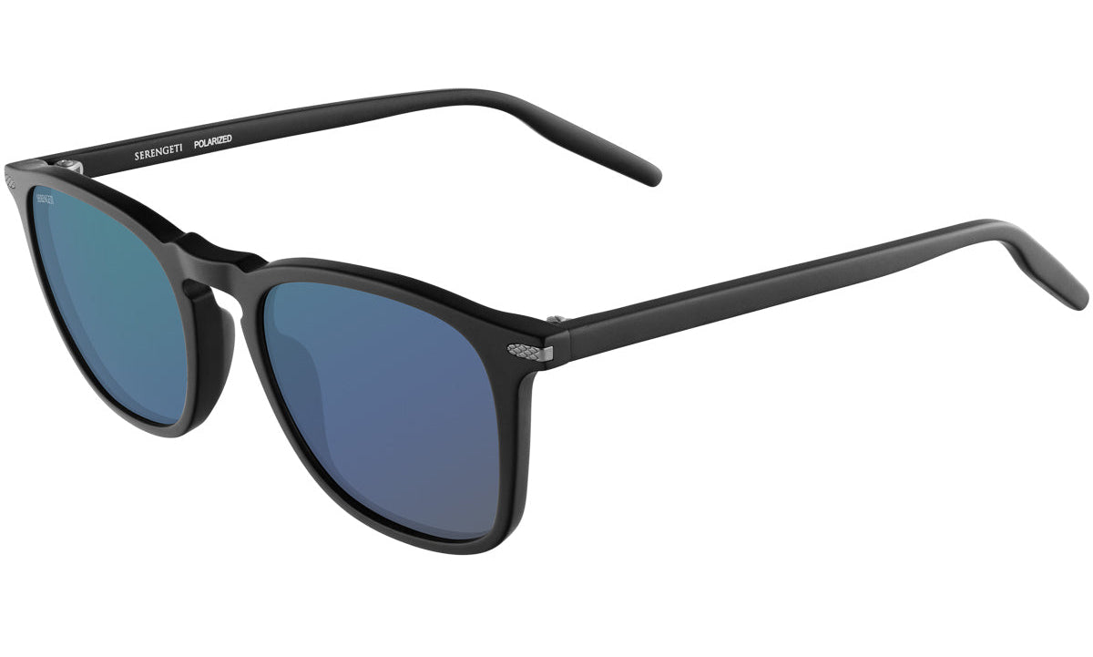 Serengeti Delio Polarised Matte Black Glass 555NM Blue (SS021011)