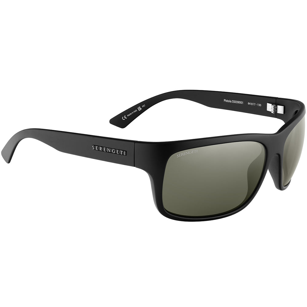 Serengeti Pistoia Photochromic Polarised Matte Black 555nm Green/Silver Mirror SS039001 (64)