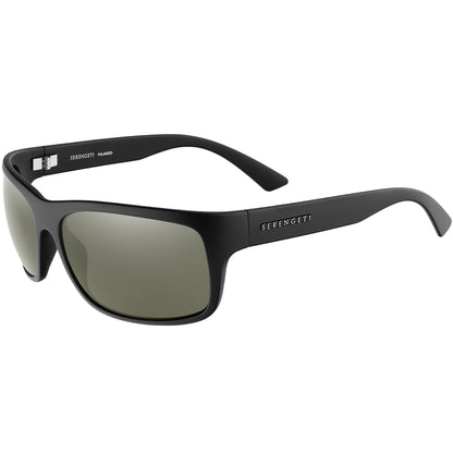 Serengeti Pistoia Photochromic Polarised Matte Black 555nm Green/Silver Mirror SS039001 (64)