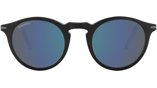 Serengeti Raffaele Polarised Matte Black Glass 555nm Blue (SS041011)
