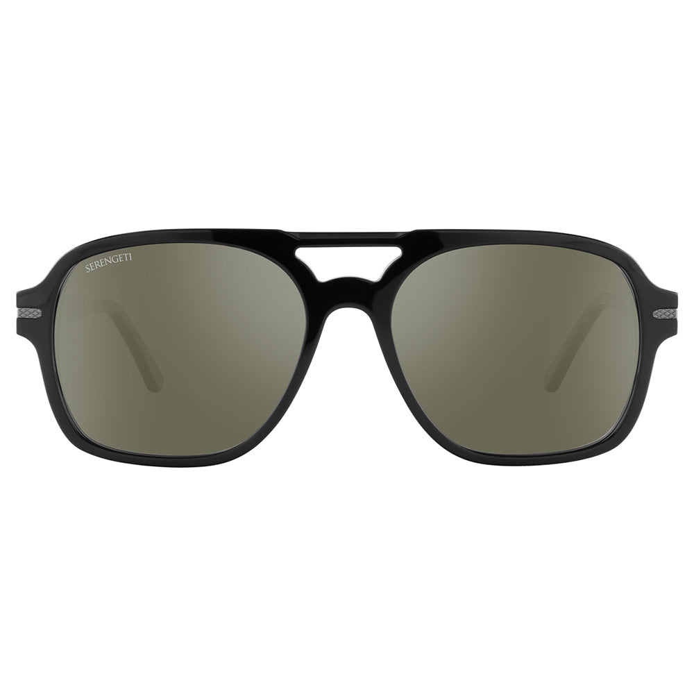 Serengeti Marco Photochromic Polarised Black 555nm Green/Silver Mirror SS602007 (57)