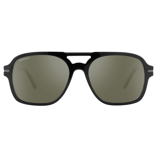 Serengeti Marco Photochromic Polarised Black 555nm Green/Silver Mirror SS602007 (57)