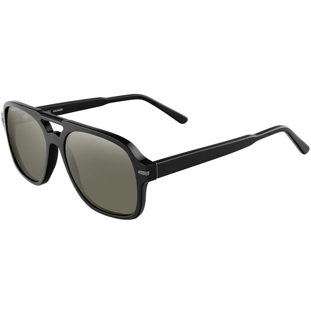 Serengeti Marco Photochromic Polarised Black 555nm Green/Silver Mirror SS602007 (57)