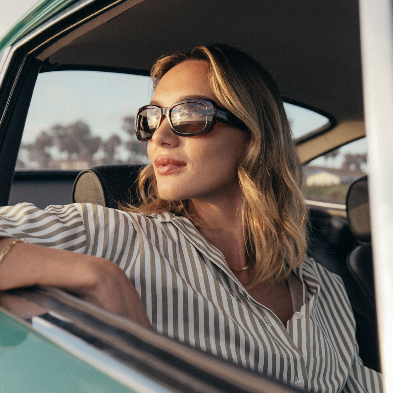 Serengeti Bianca Nova Polarised Shiny Tortoise Burgundy & Honey Glass Drivers (749003)