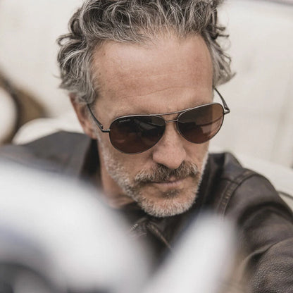 Serengeti Carrara XL Polarised Shiny Bold Gold Glass Drivers (757003)