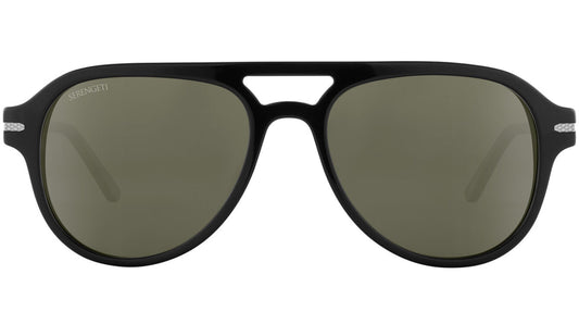 Serengeti Mateo Polarised Shiny Black Glass 555nm (765001)
