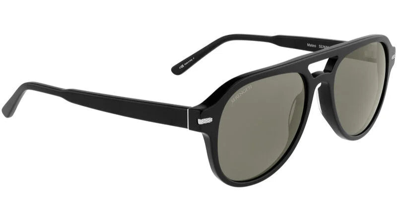 Serengeti Mateo Polarised Shiny Black Glass 555nm (765001)
