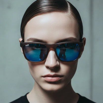 Oxide Solaris Polarised Matte Grey Blue Mirror (54)