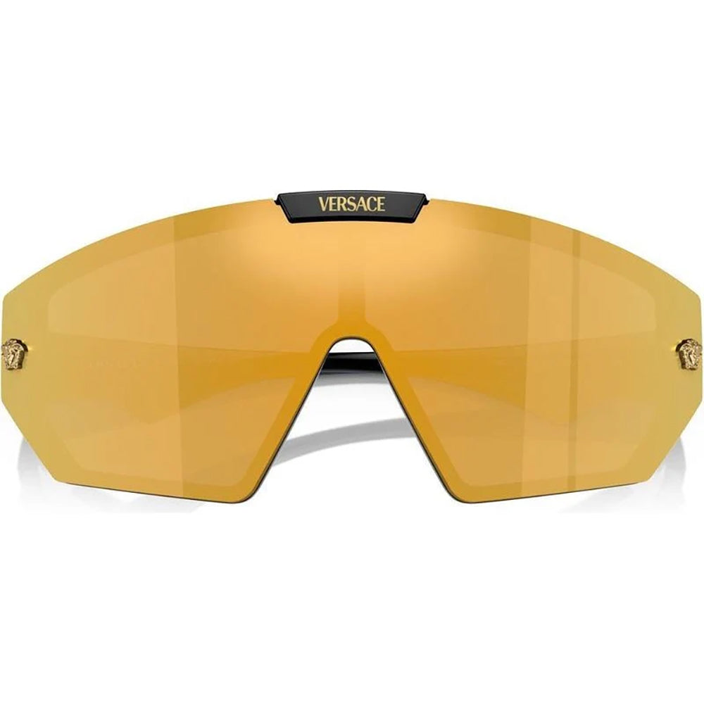 Versace 4461 Black Dark Grey/Gold Mirror VE4461 GB1/87 (47)