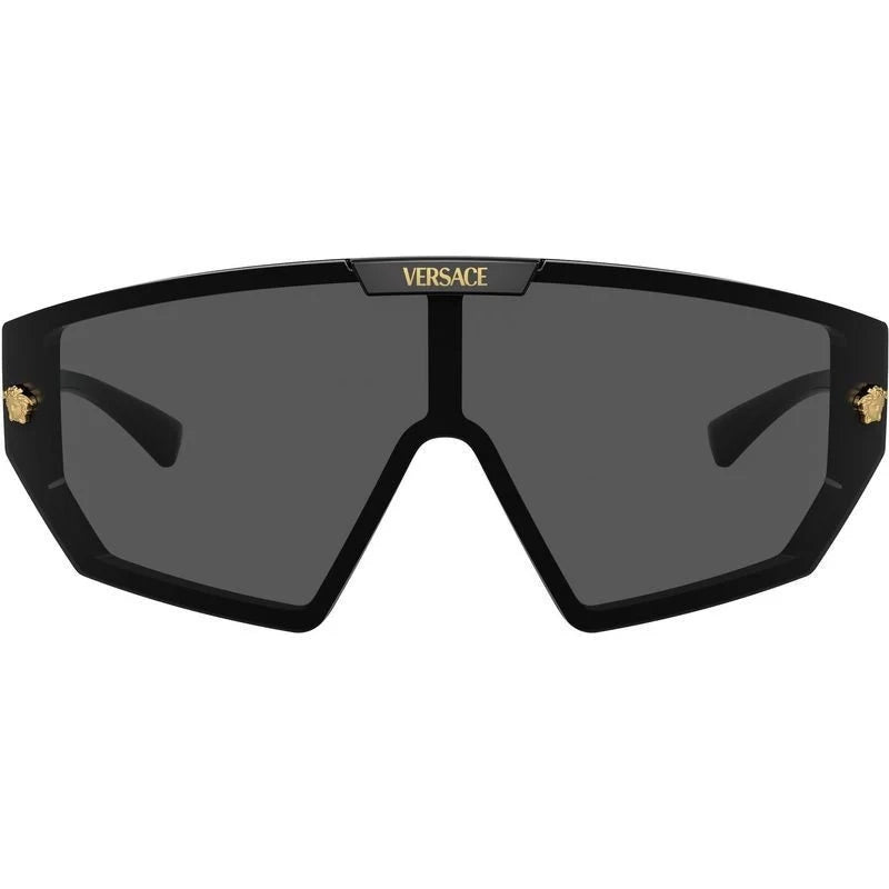 Versace 4461 Black Dark Grey/Gold Mirror VE4461 GB1/87 (47)
