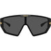 Versace 4461 Black Dark Grey/Gold Mirror VE4461 GB1/87 (47)