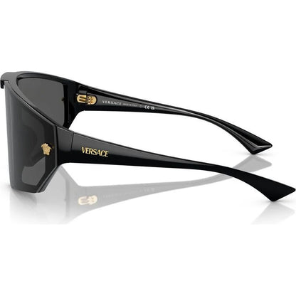 Versace 4461 Black Dark Grey/Gold Mirror VE4461 GB1/87 (47)