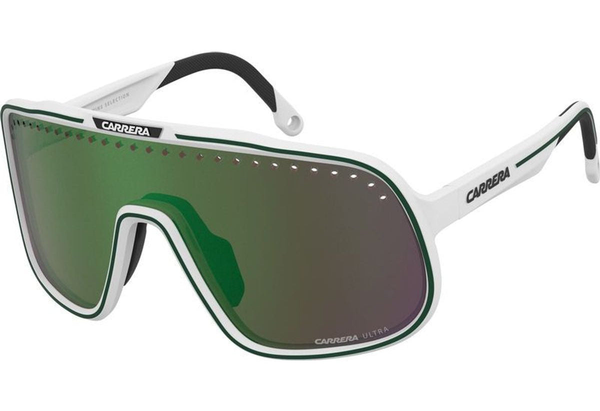 Carrera C Sport 02/S Pat Matte White Green Mirror Ultra (6HT X8)