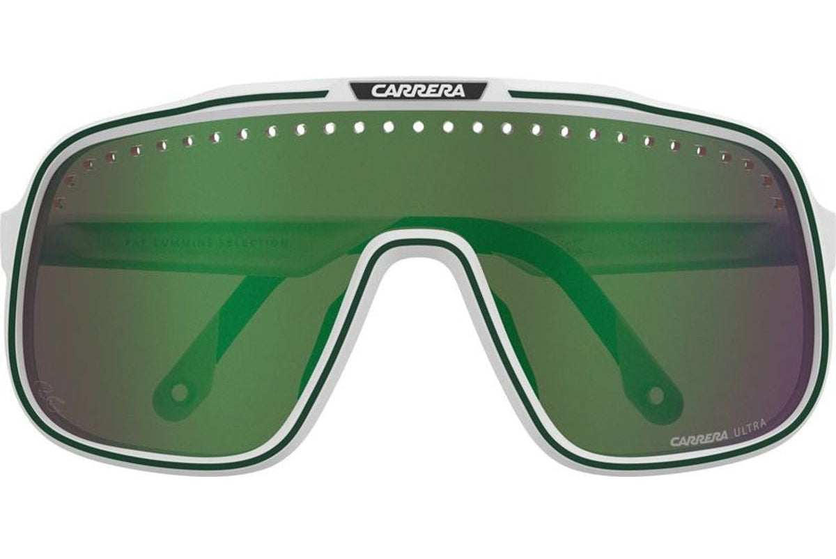 Carrera C Sport 02/S Pat Matte White Green Mirror Ultra (6HT X8)