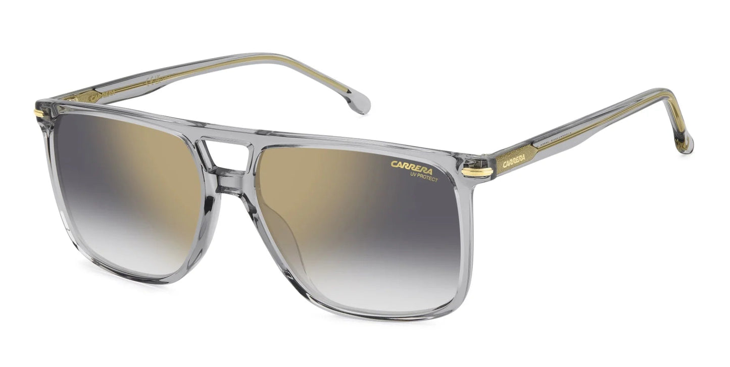 Carrera 366/S Crystal Grey Grey Gradient Gold Mirror (366/S KB7 FQ)