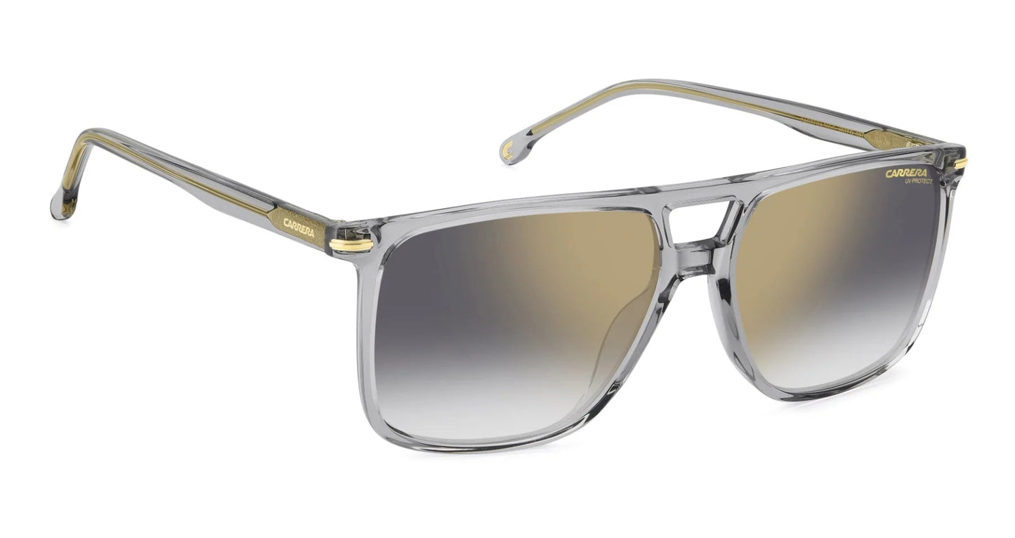 Carrera 366/S Crystal Grey Grey Gradient Gold Mirror (366/S KB7 FQ)