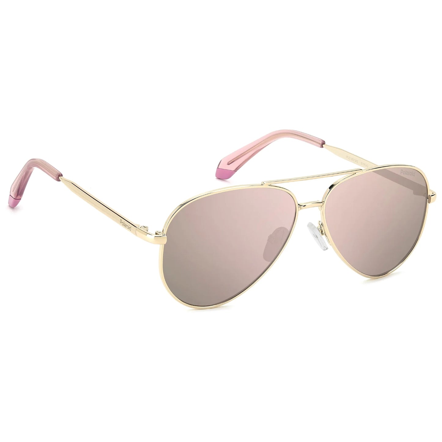 Polaroid Kids 8073/S Polarised Gold/Pink Rose Gold Mirror PLD 8073/S EYR JQ (55)