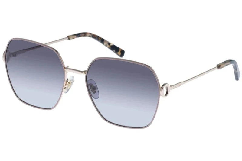 Oroton Elm Sunglasses Gold Nude Grey Gradient