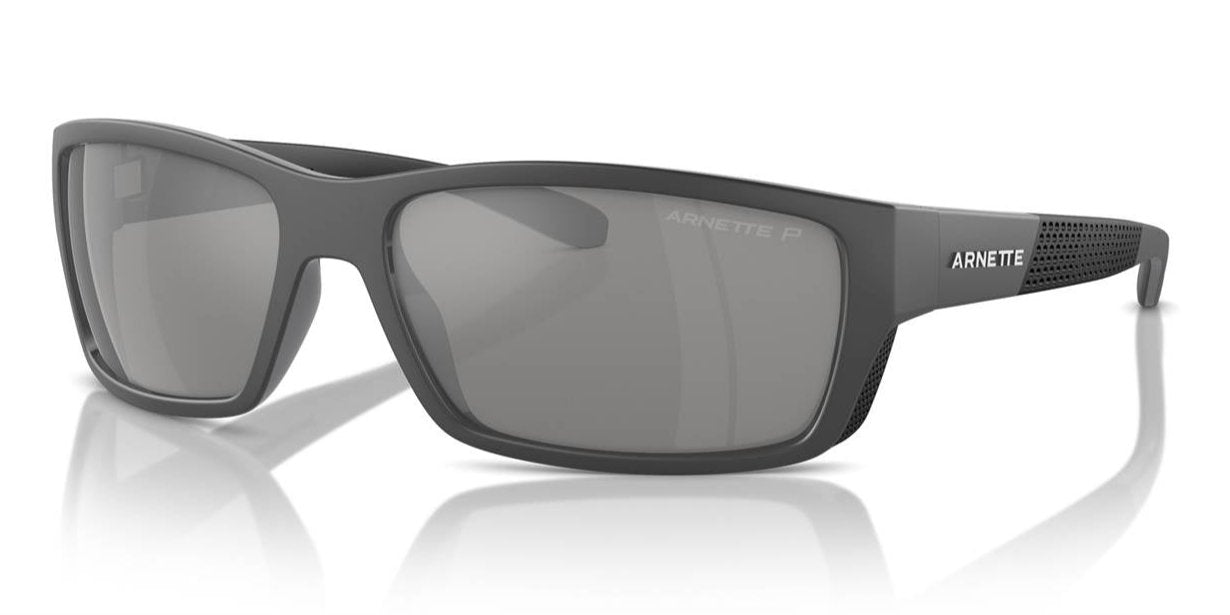 Arnette Frambuesa 4336 Polarised Medium Grey Black Grey Silver Mirror (4336 2870Z3)