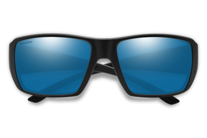 Smith Guides Choice Polarised Matte Black ChromaPop Blue Mirror (Guides Choice 124 QG)