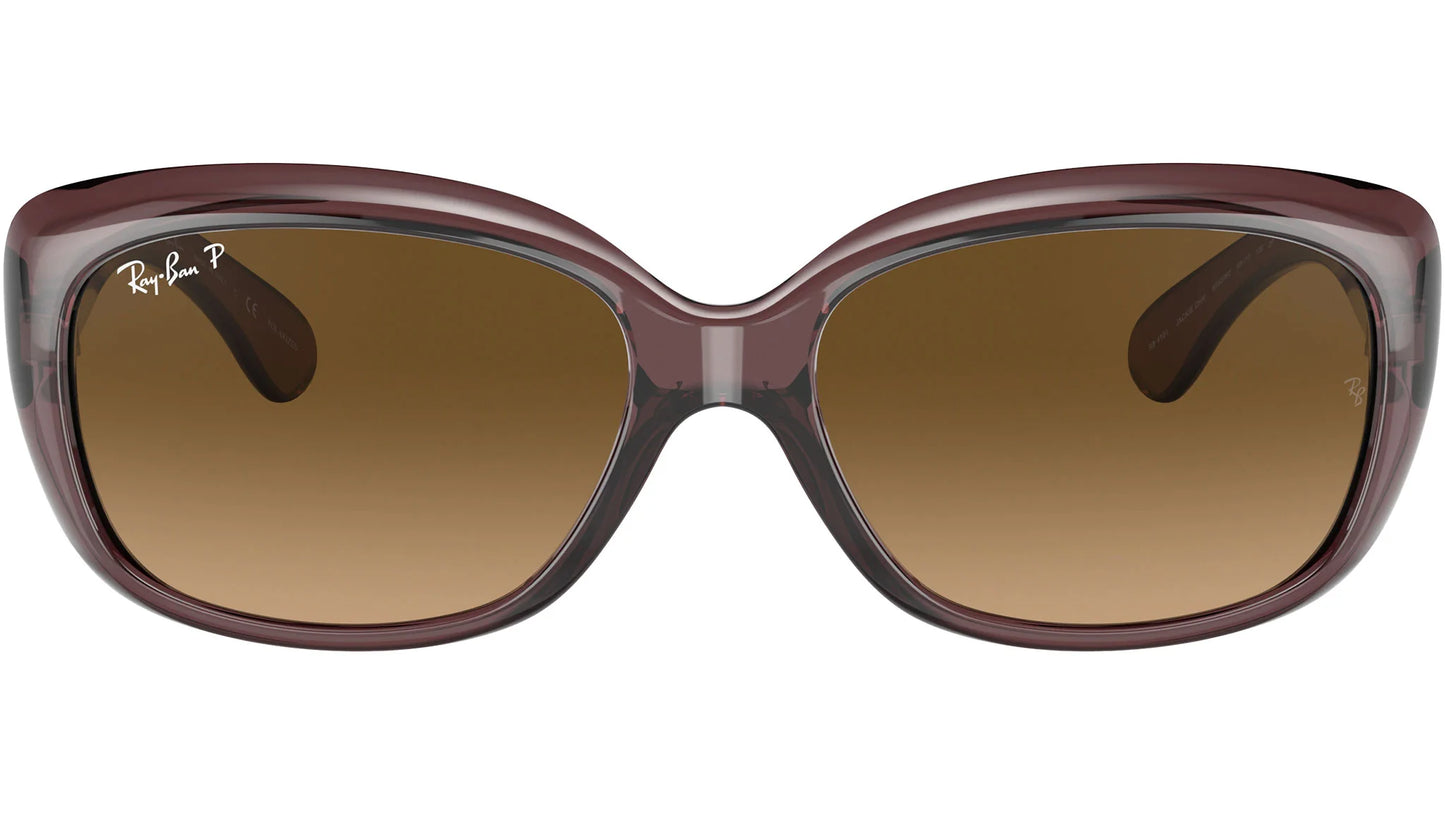 Ray-Ban Jackie Ohh Polarised Transparent Dark Brown Brown Gradient (4101 6593M2)