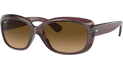 Ray-Ban Jackie Ohh Polarised Transparent Dark Brown Brown Gradient (4101 6593M2)