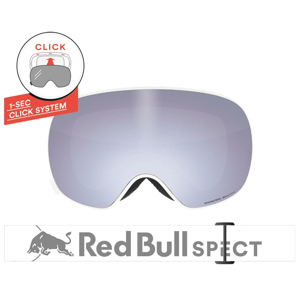 Red Bull Spect Magnetron 020 White Mauve Snow Silver Flash (Magnetron 020)