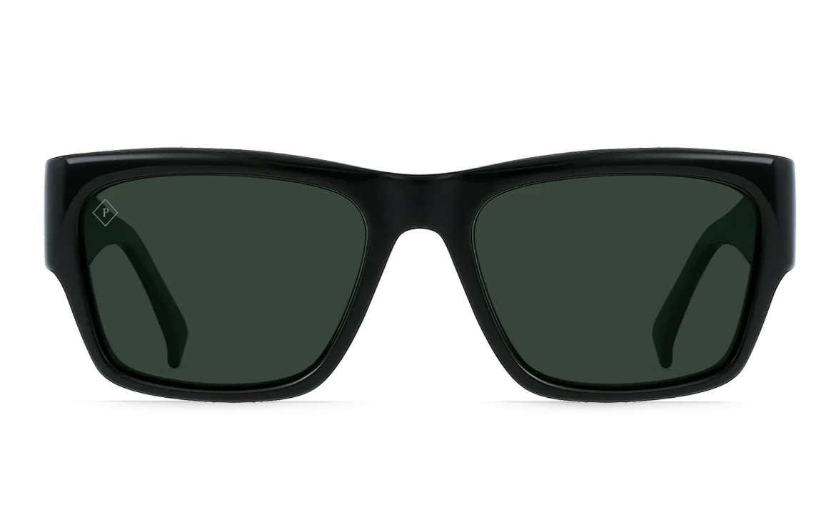 Raen Rufio Recycled Black Green Polarised (Rufio 01)