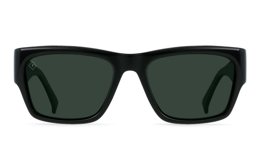 Raen Rufio Recycled Black Green Polarised (Rufio 01)