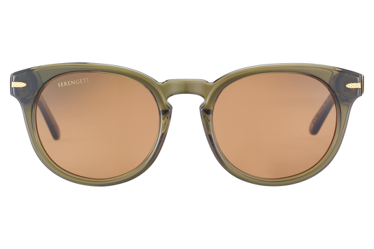 Serengeti Havah Polarised Shiny Crystal Dark Green Drivers (574004)