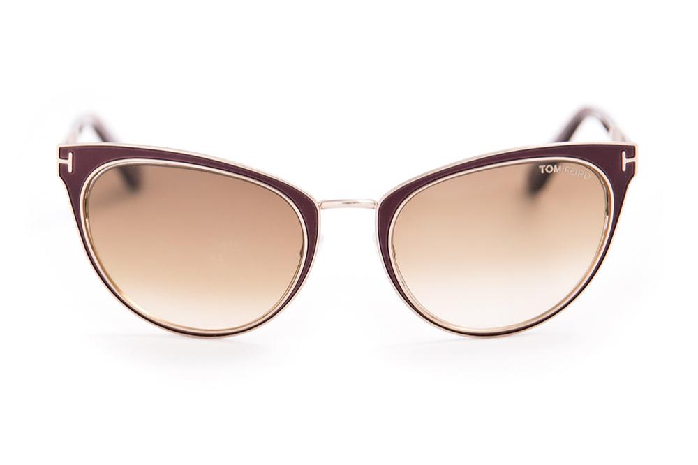 Tom Ford 373 Nina Matte Gold Deep Purple Brown Gradient Lens (373/S 48F) |  Great Southern Sunnies