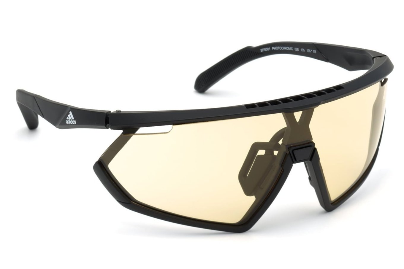 Adidas 001 Sunglasses Matte Black to Grey Photochromic