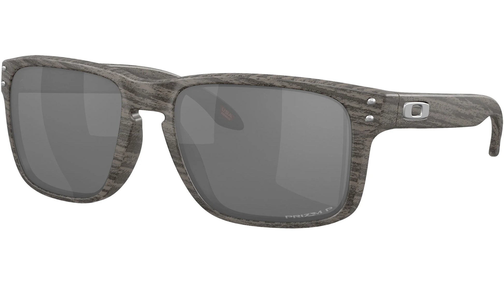 Oakley Holbrook Polarised Sunglasses Woodgrain Frame