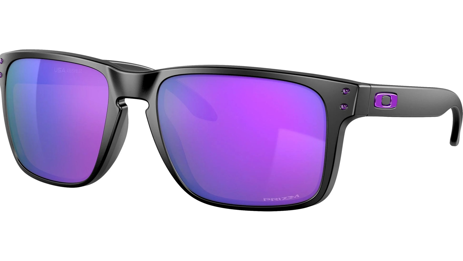 Oakley Holbrook XL Sunglasses Matte Black Prizm Violet