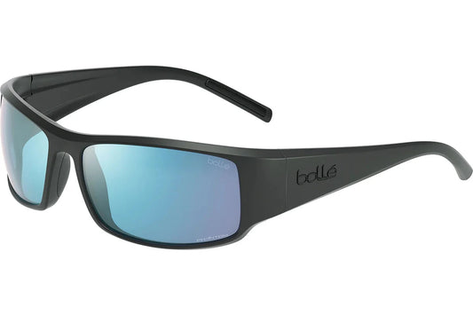 Bolle King Polarised Matte Black Phantom+ Photochromic Blue (026007)