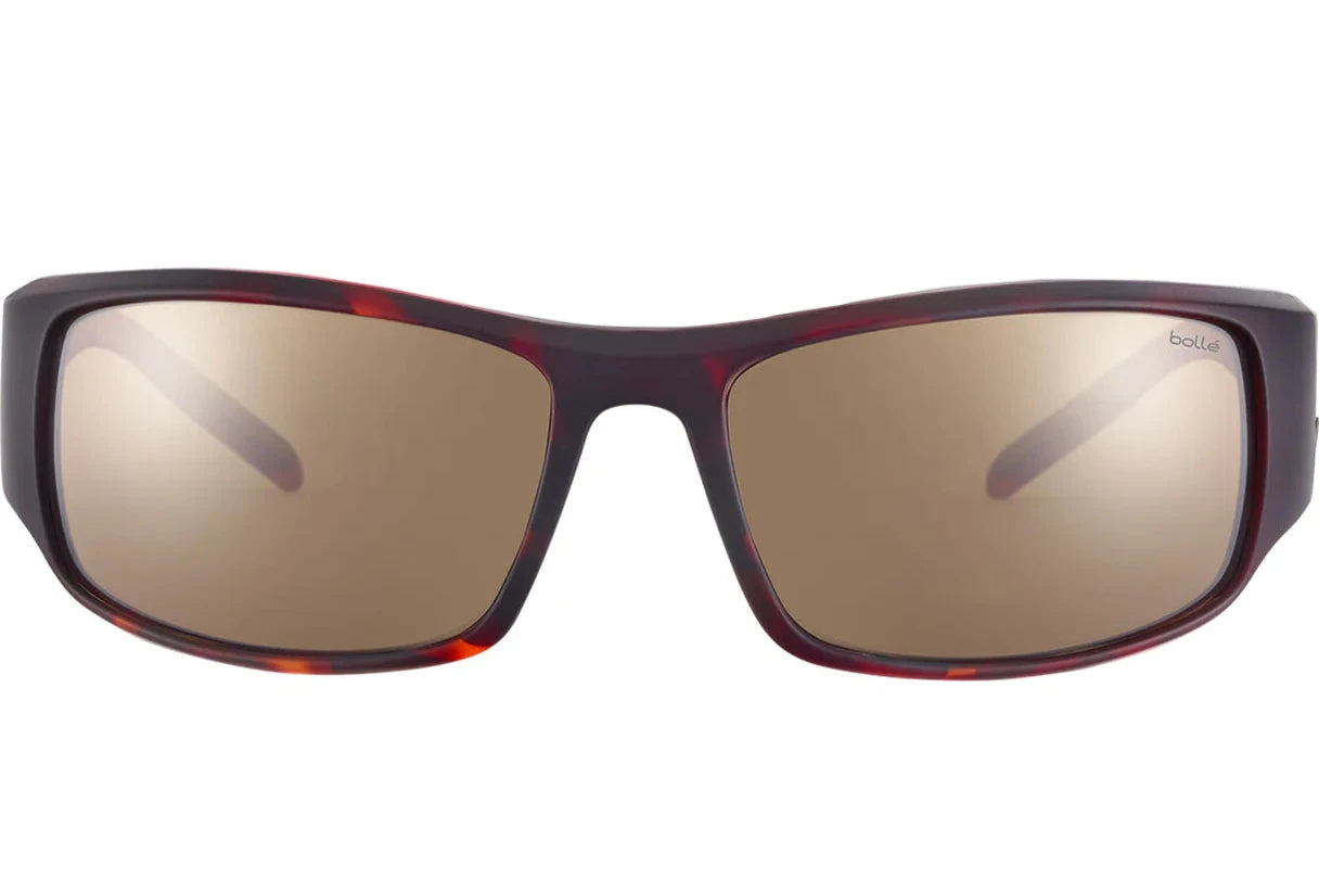 Bolle King Polarised Sunglasses Matte Tortoiseshell Brown