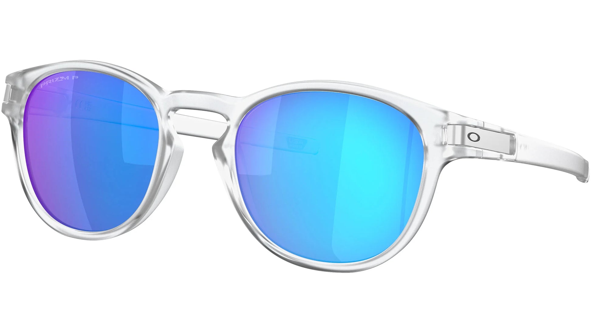 Oakley Latch Polarised Matte Clear Prizm Sapphire 9265 65 Great Southern Sunnies