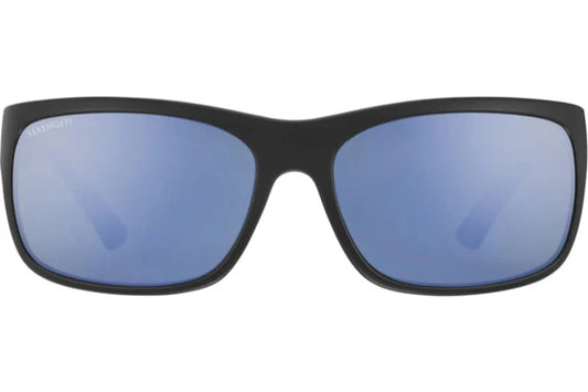 Serengeti Pistoia Polarised Matte Black 555NM Blue Mirror (8298)
